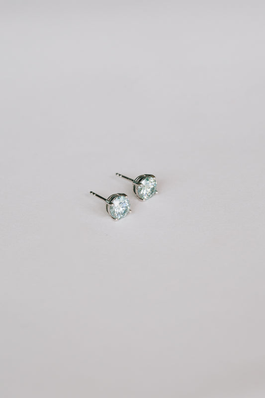 Brinco Moissanite Azul