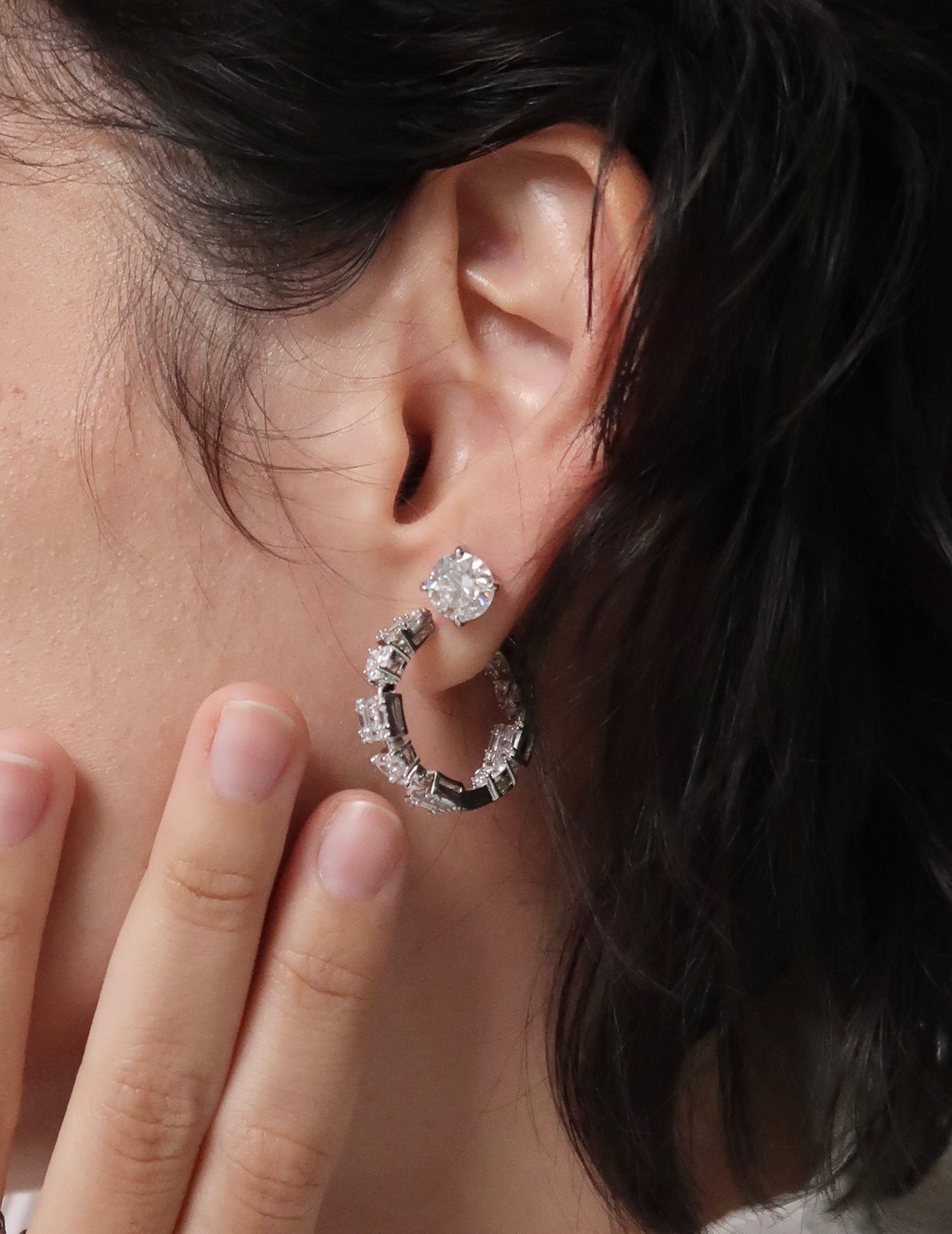 Brinco Moissanite 8mm