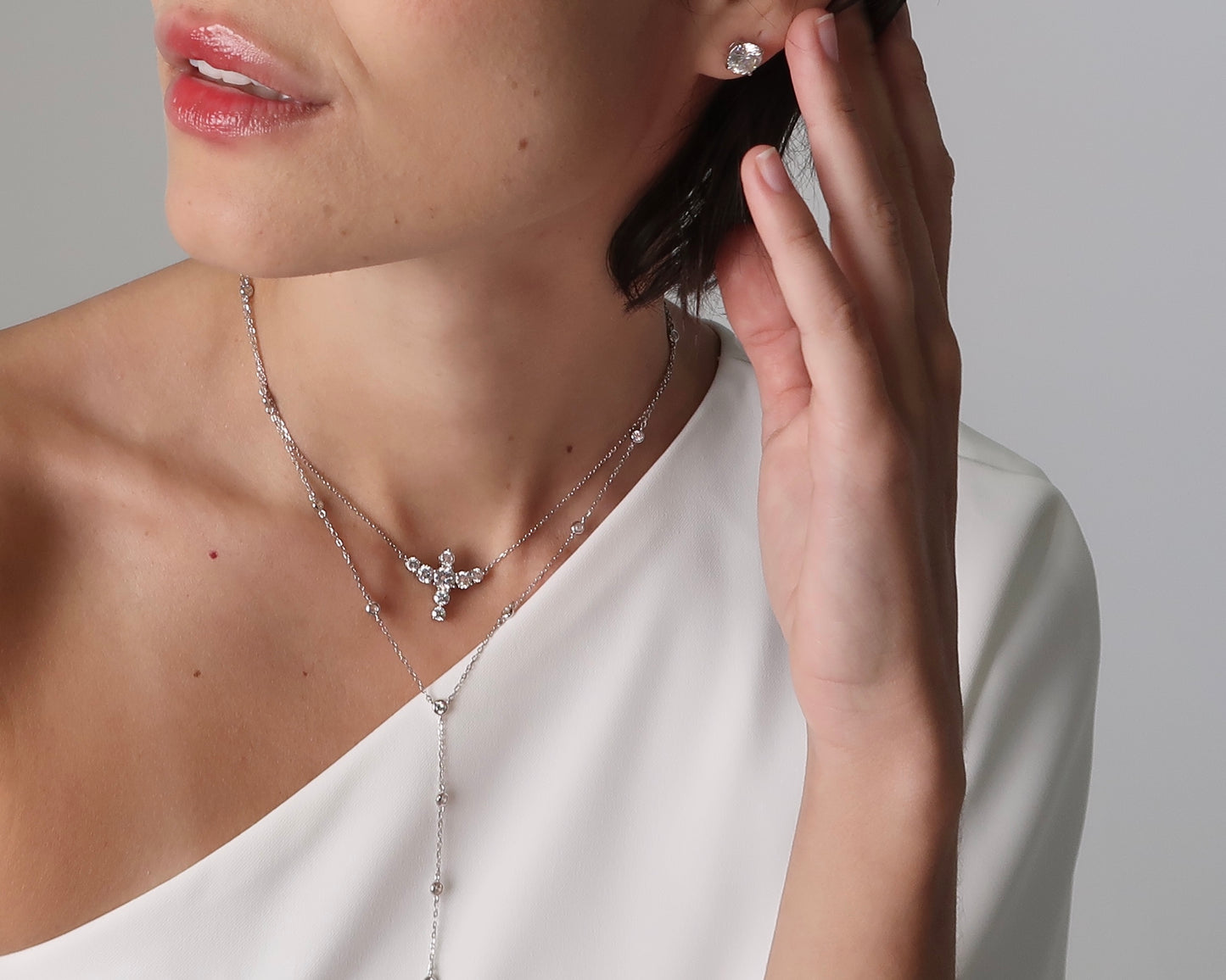 Colar Moissanite Divino Espírito Santo